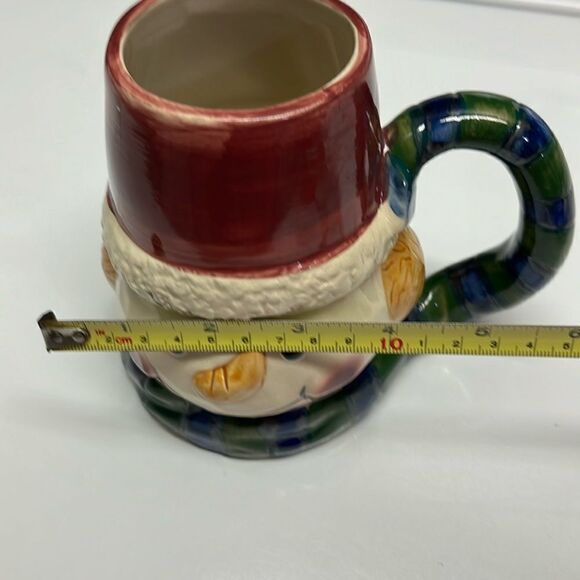 Snowman w/ Winter Details Pottery Coffee Tea Hot Chocolate Mug - Picture 16 of 16